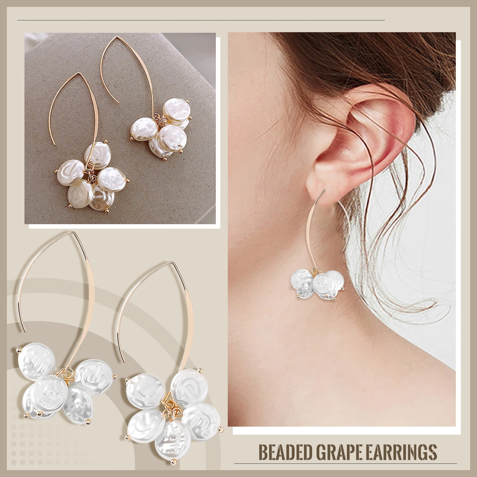 Jewelry Earrings Jewelry Ear Piece U Temperament Pearl Ear Earrings Shaped Design Hook Small Earrings Accessories for Women f0c4917c ed96 4b19 ba1b c9aa3802cd7c.881e7456b12855ae6770d6006985d82e